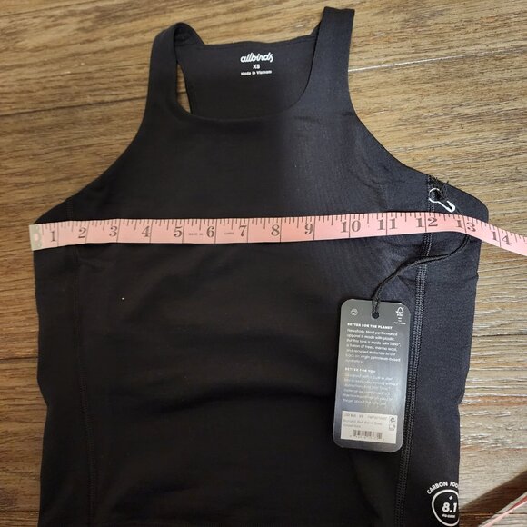 Allbirds Natural Run Form Tank NWT Black XS - Picture 7 of 11